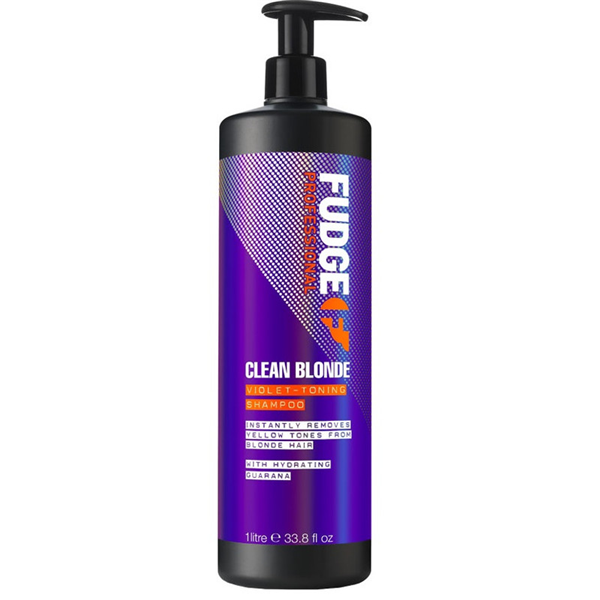 FUDGE CLEAN BLONDE VIOLET SHAMPOO 1LT_1