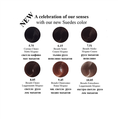 Alfaparf Suedes Collection Colour Chart