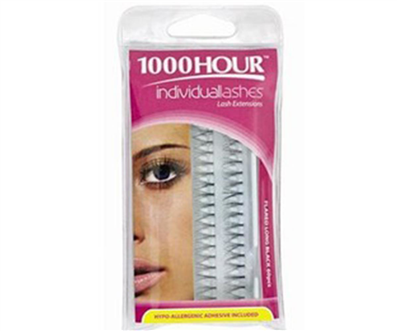 1000HR FALSE EYELASHES LONG BLACK FLARED