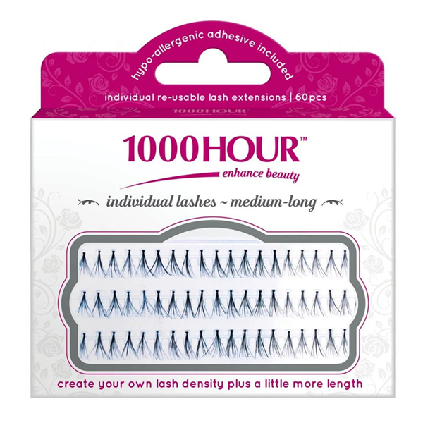 1000HR FALSE EYELASHES MED BLACK FLARED_1