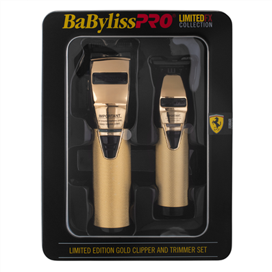 BABYLISS TRIMMER/CLIPPER SET GOLD