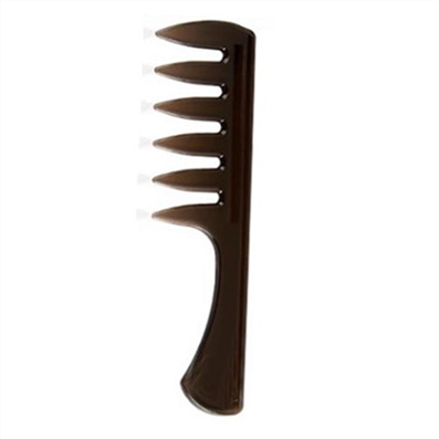 Wide Teeth Hair Fork Comb Handle