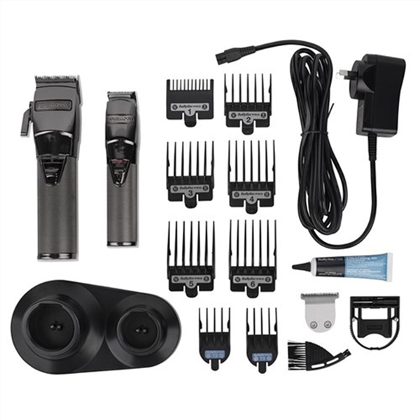 BABYLISS PRO CHARCOAL CLIPPER/TRIMMER SET_2