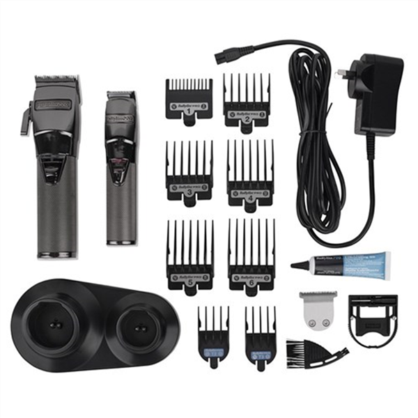 BABYLISS PRO CHARCOAL CLIPPER/TRIMMER SET_3