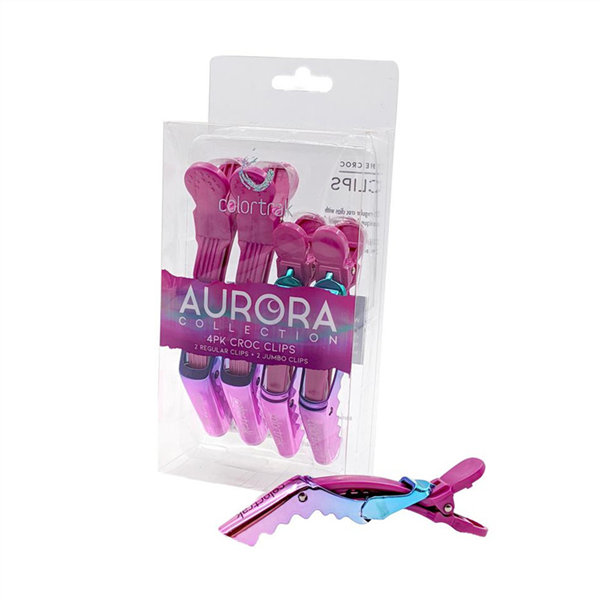 COLORTRAK AURORA COLLECTION CROC CLIPS 4PK_1