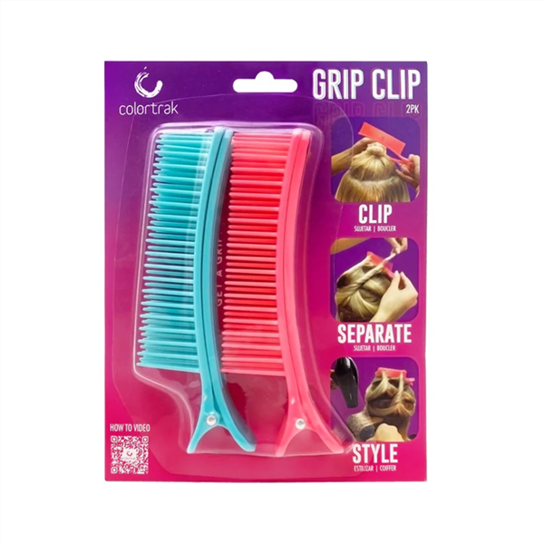 COLORTRAK GRIP CLIP (CLIP, SEPARATE AND STYLE) 2PK_1