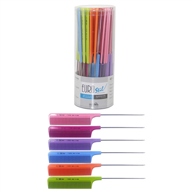 HC Candy Coloured Metal Tail Combs
