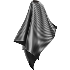 WAHL BARBERS GREY STRIPED CUT CAPE_1