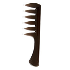 Wide Teeth Hair Fork Comb Handle_1