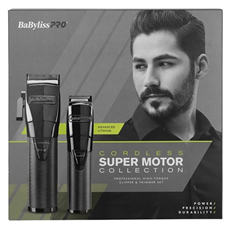 BABYLISS PRO CHARCOAL CLIPPER/TRIMMER SET_1